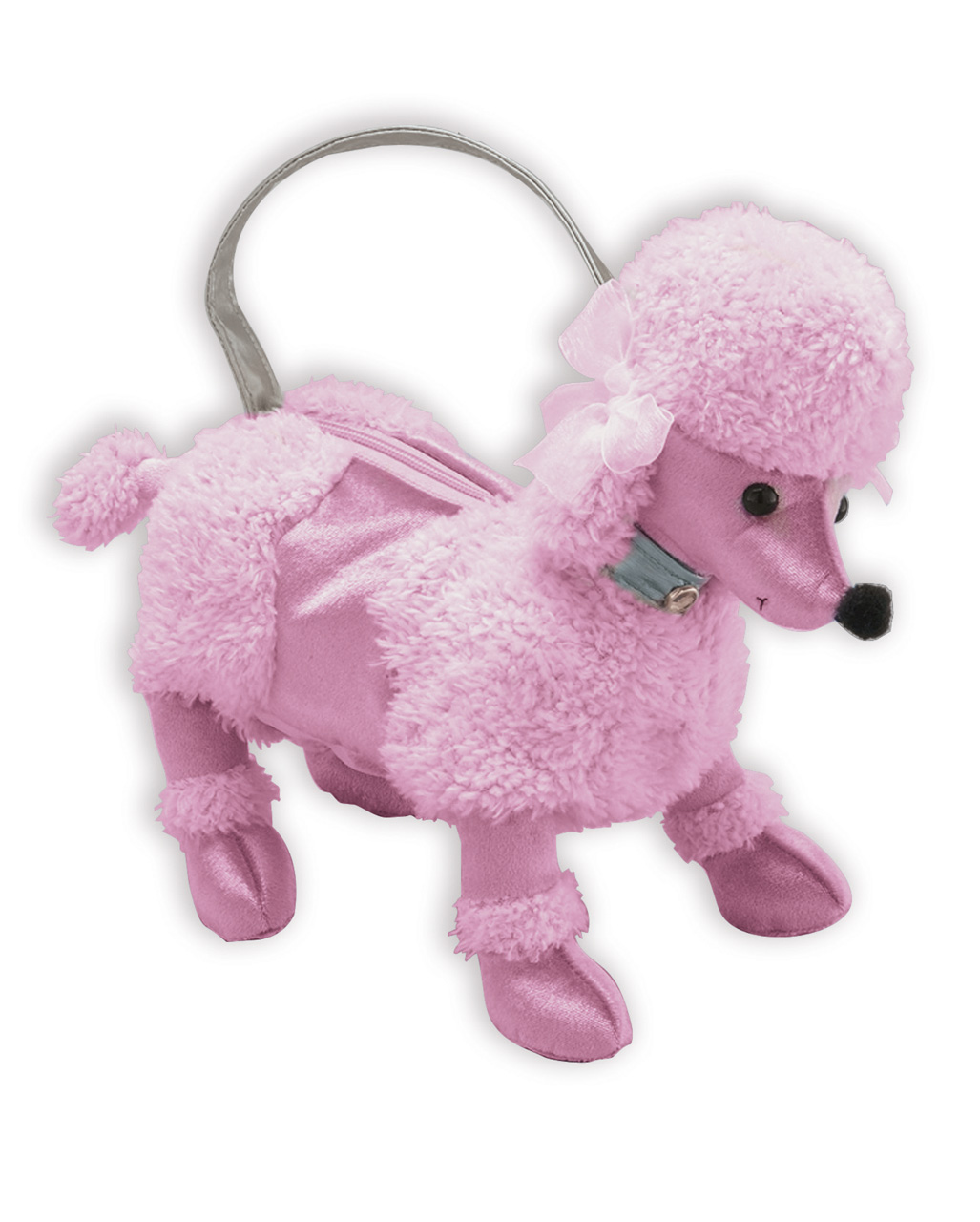 Rosa Pudel Handtasche als Kostümzubehör
