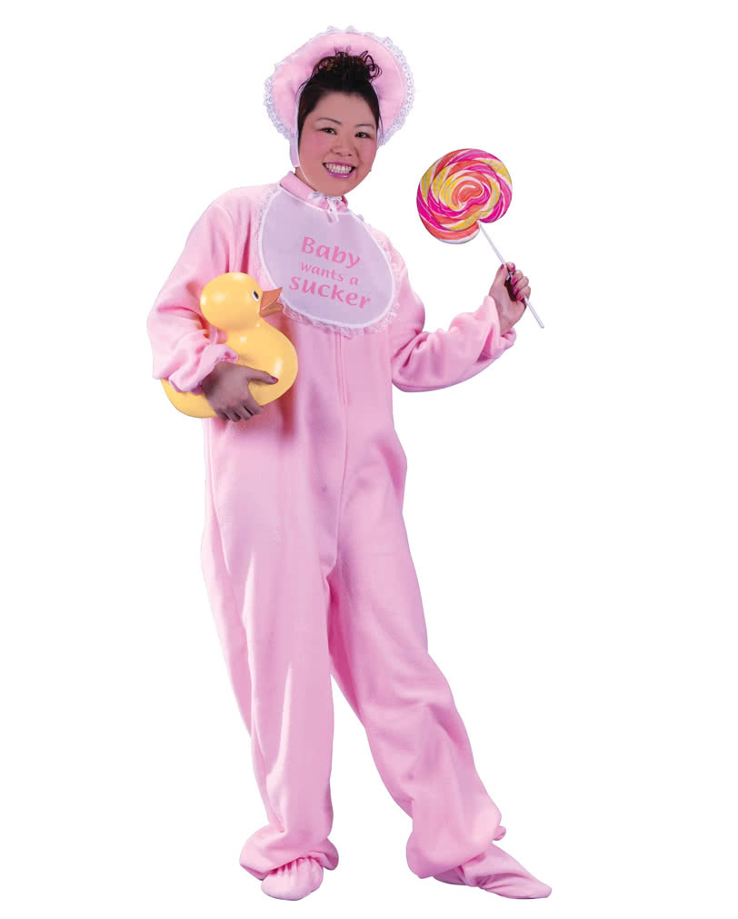 Riesenbaby Kostüm Pink Babykostüm für Erwachsene