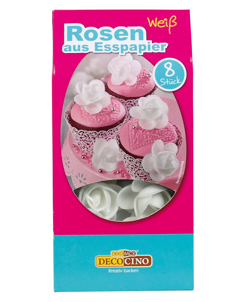 Rosen aus Esspapier weiß 8 St. ✿ kaufen