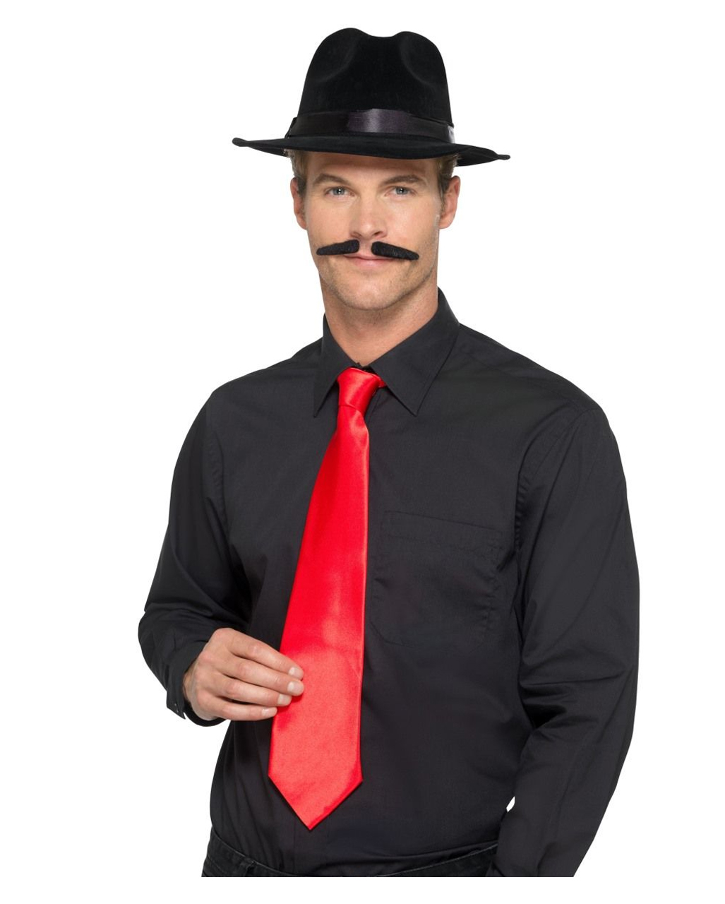 Rote Gangster Krawatte Deluxe kaufen