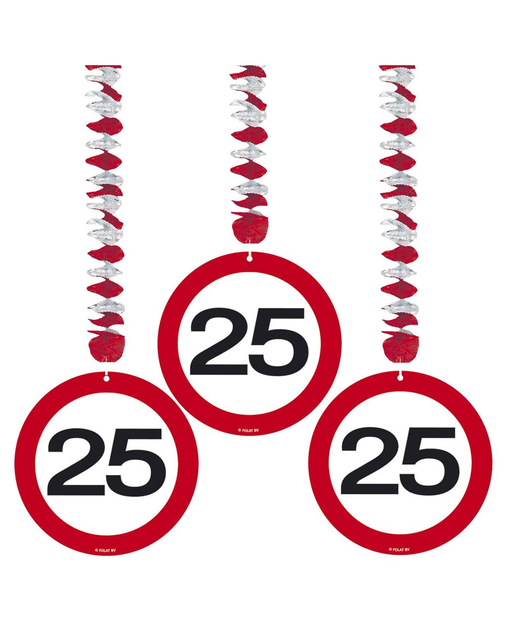 Rotorspirale Verkehrsschild 25 Partydeko