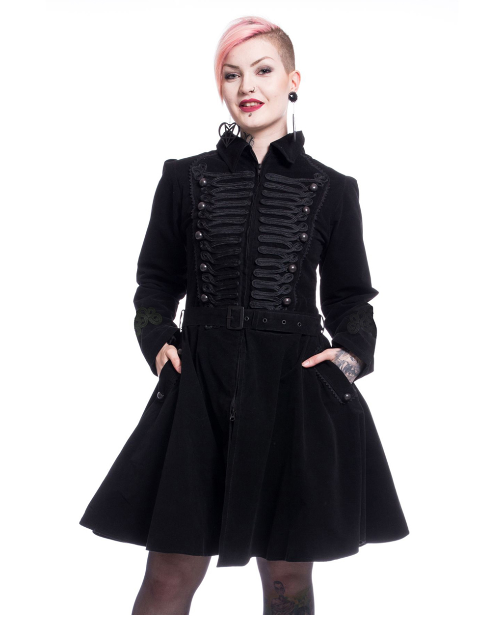 Rozalina Gothic Mantel Schwarz für Damen M