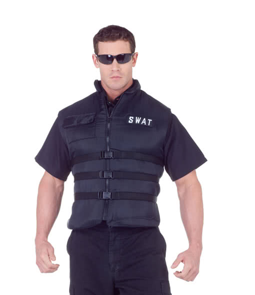 S.W.A.T. Polizei Weste XXL SEK Polizeiweste als Kostüm