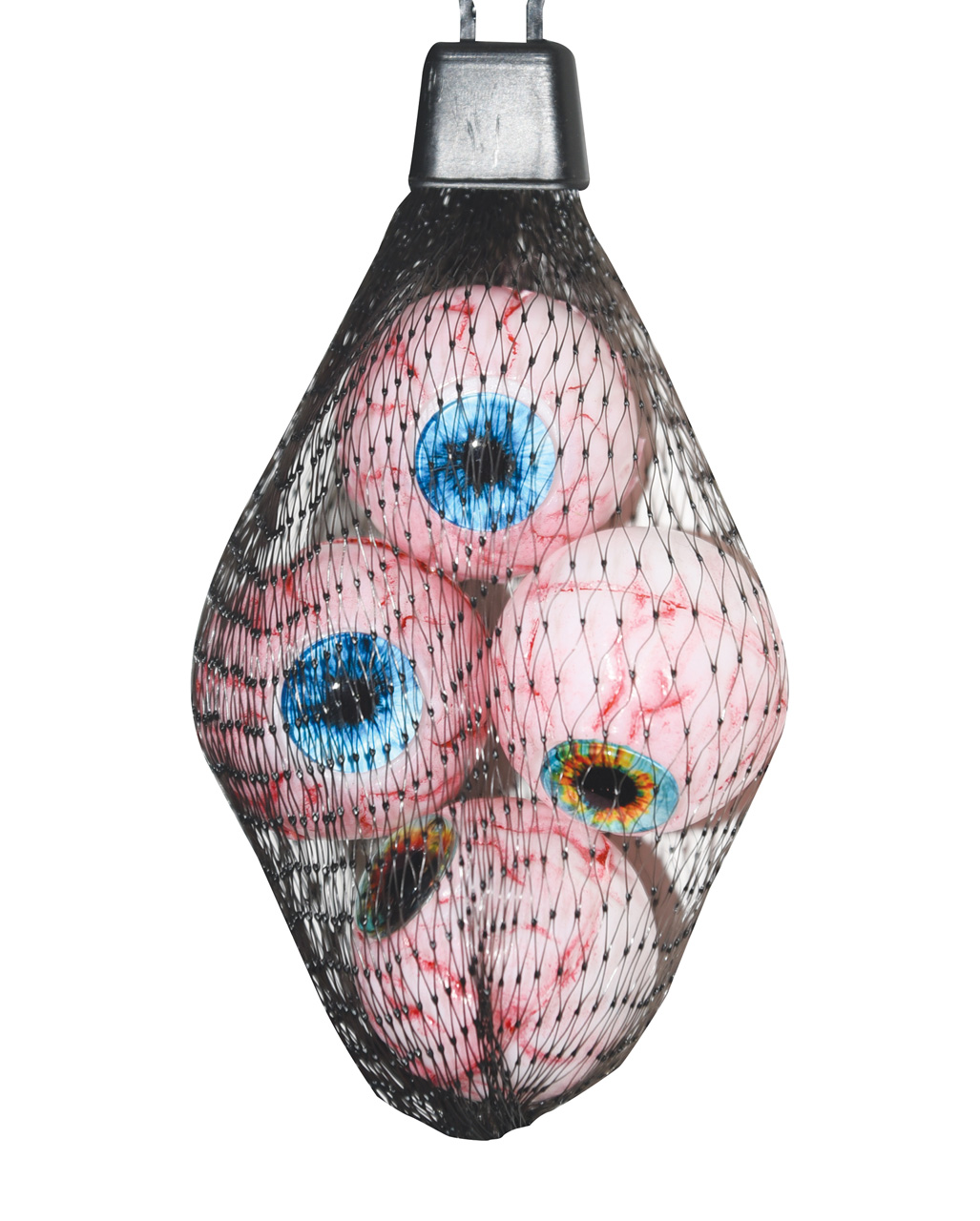 Sack mit menschlichen Augen als Gruseldeko