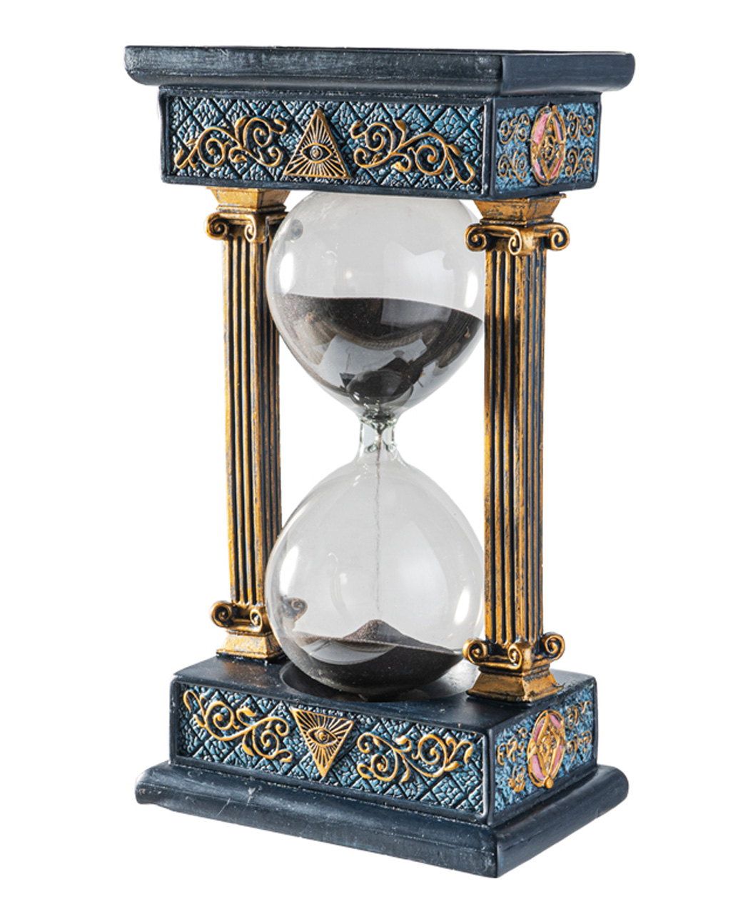 Säulen der Zeit - Freimaurer Sanduhr 18cm als Deko