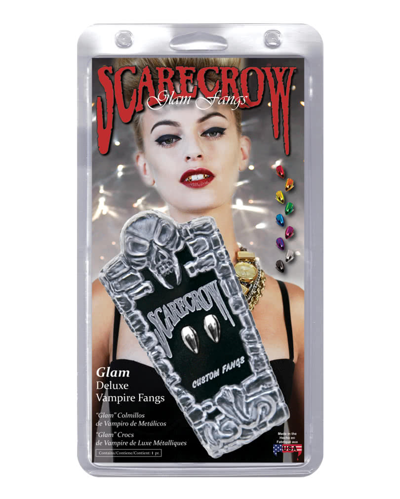 Scarecrow Vampirzähne Metallic Chrom Small kaufen