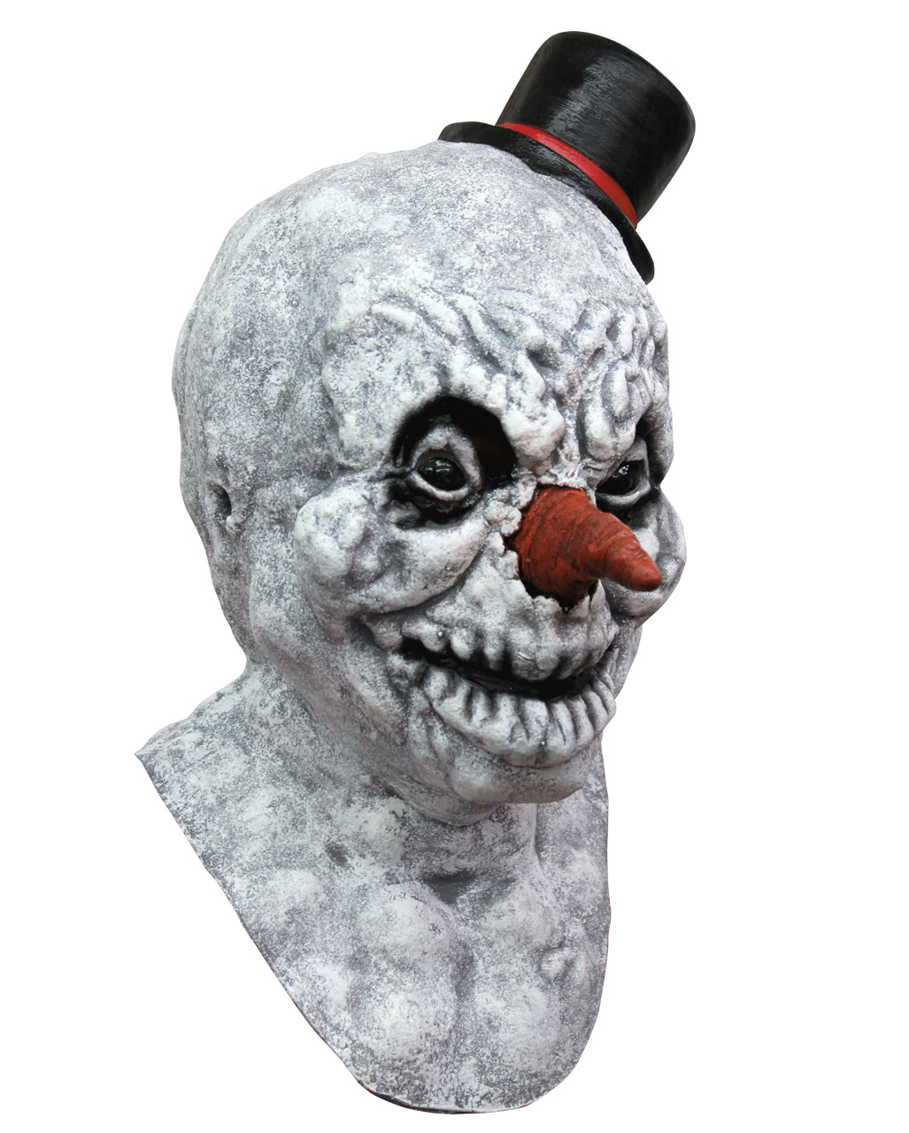 Scary Schneemann Maske aus Latex Weihnachtliche Horrormaske