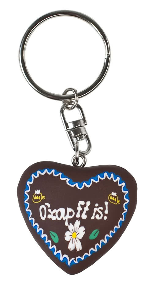 Schlüsselanhänger Lebkuchenherz zum Oktoberfest