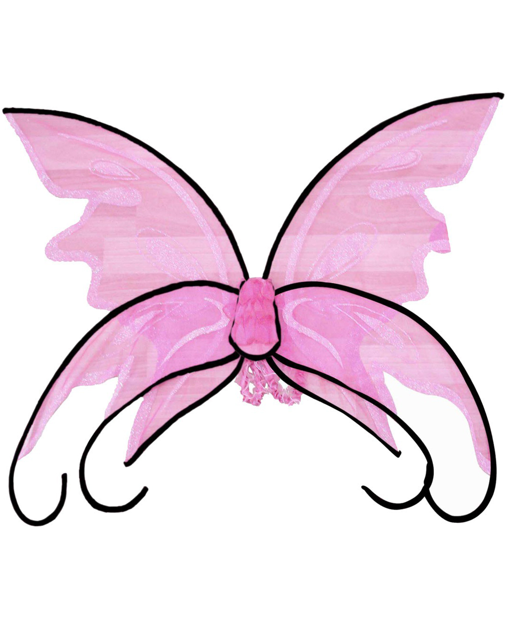 Schmetterlingsflügel pink als Kostümzubehör