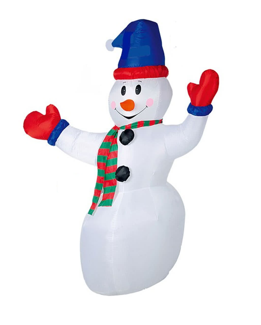 Schneemann mit LED aufblasbar 240cm für Weihnachten