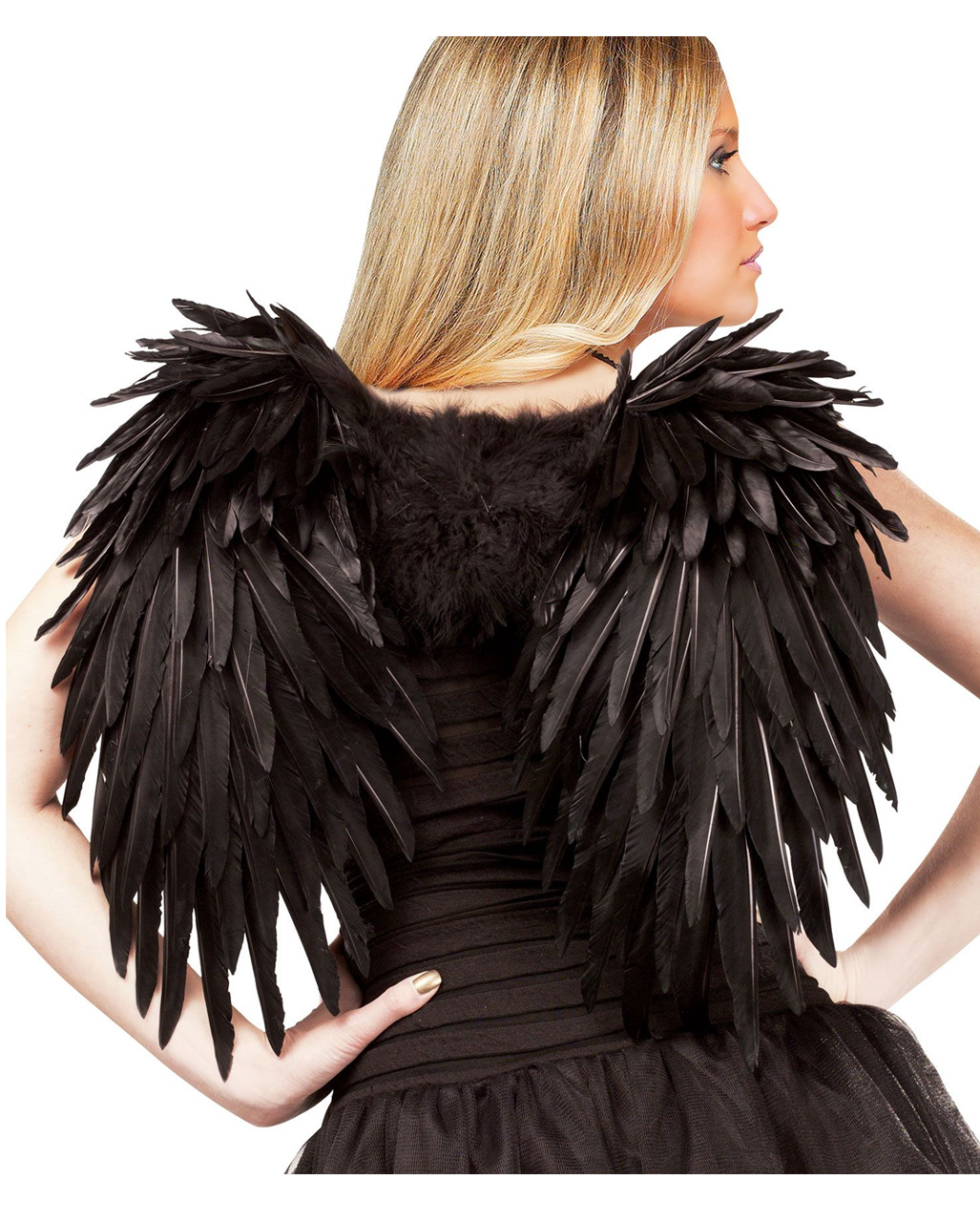 Schwarze Engelsflügel   Schwarze Federflügel