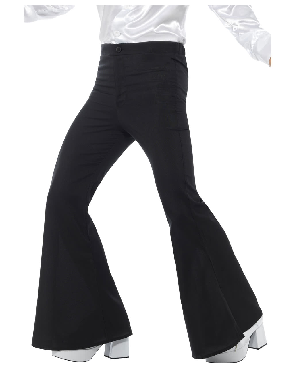 Herren Schlaghose schwarz 60s Kostümaccessoire L