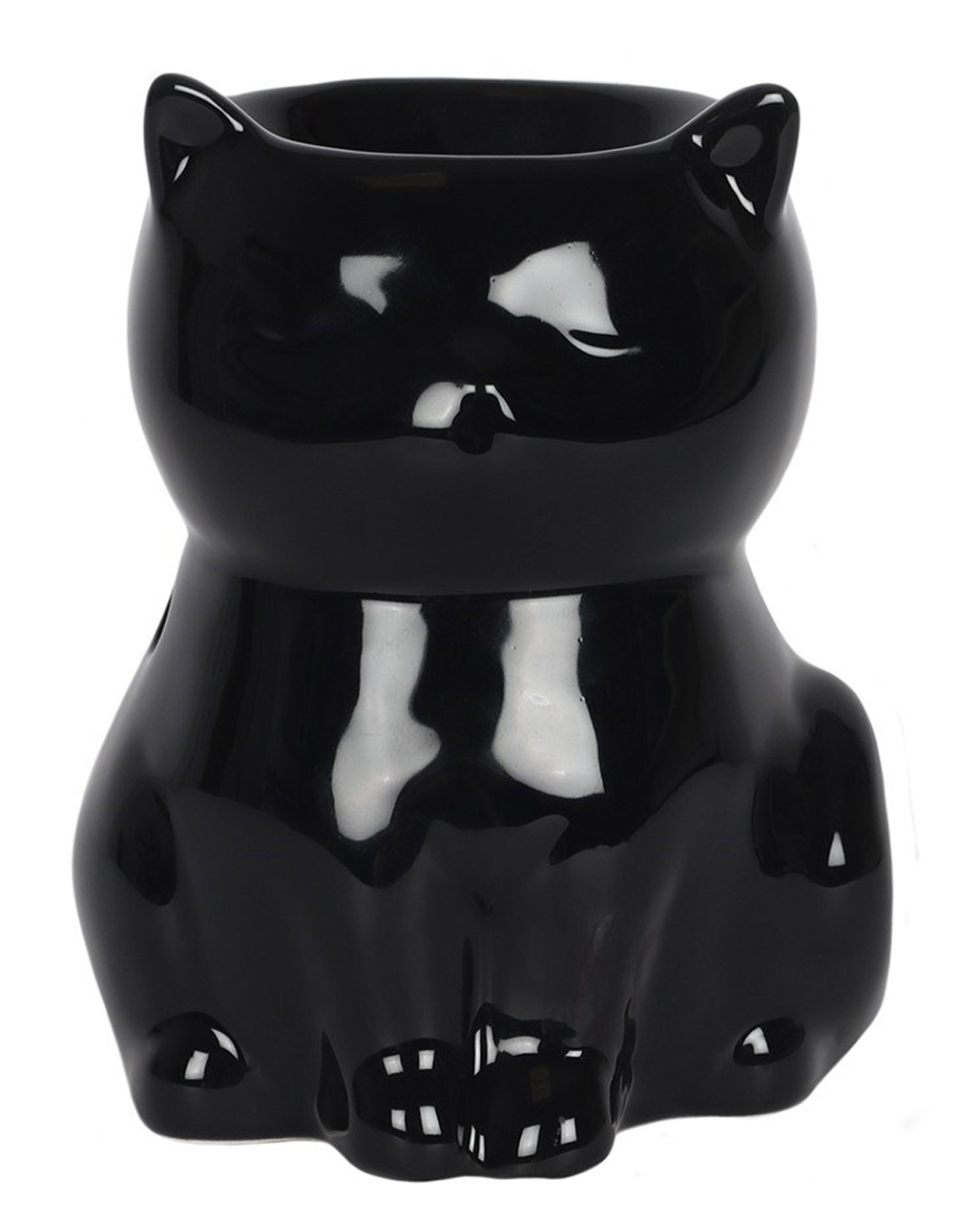 Schwarze Katze Duftöl Lampe Gothic Wohndeko