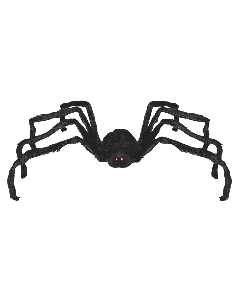 Schwarze Laufende Spinne mit Licht & Sound 99cm Ø ★