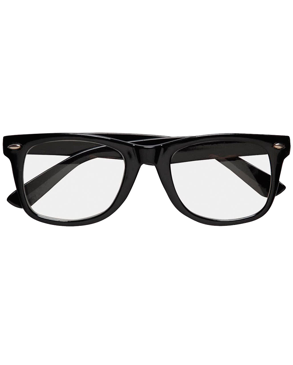 Schwarze Nerd Brille mit Gläsern Supermann Brille  Superhelden