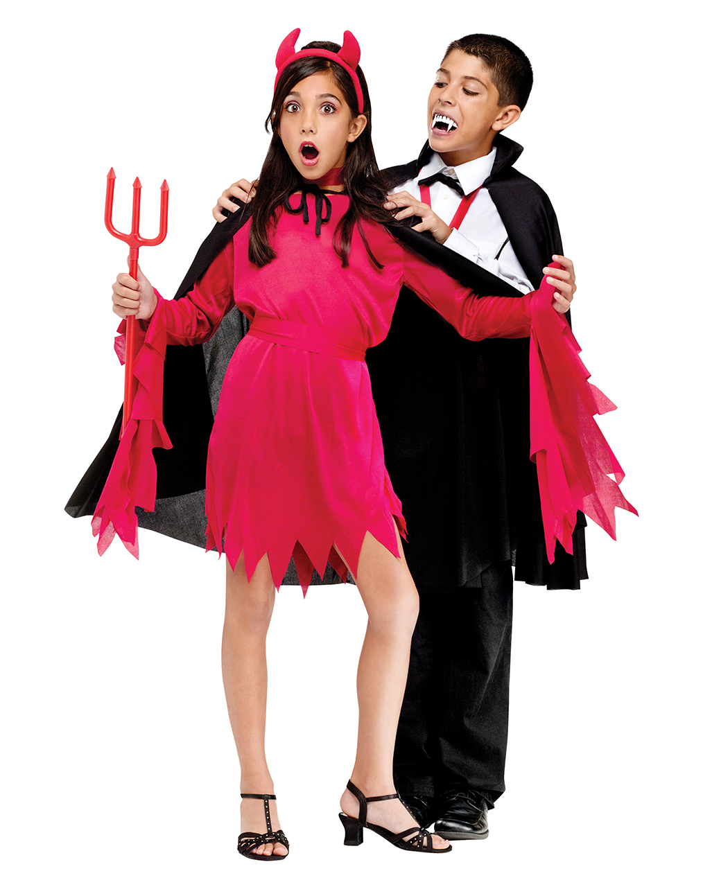 Schwarzer Halloween Kinderumhang Halloween Vampir-Kinderumhang