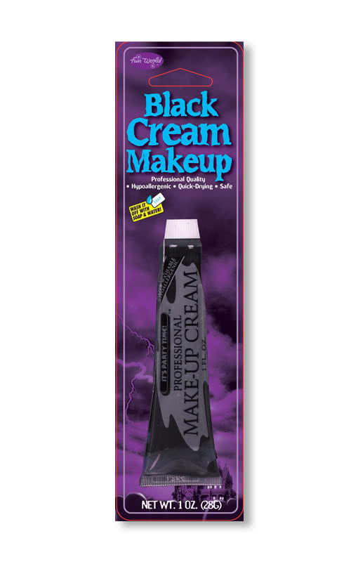 Professionelles Cream Make up schwarz   Schwarzes Halloween Make-up