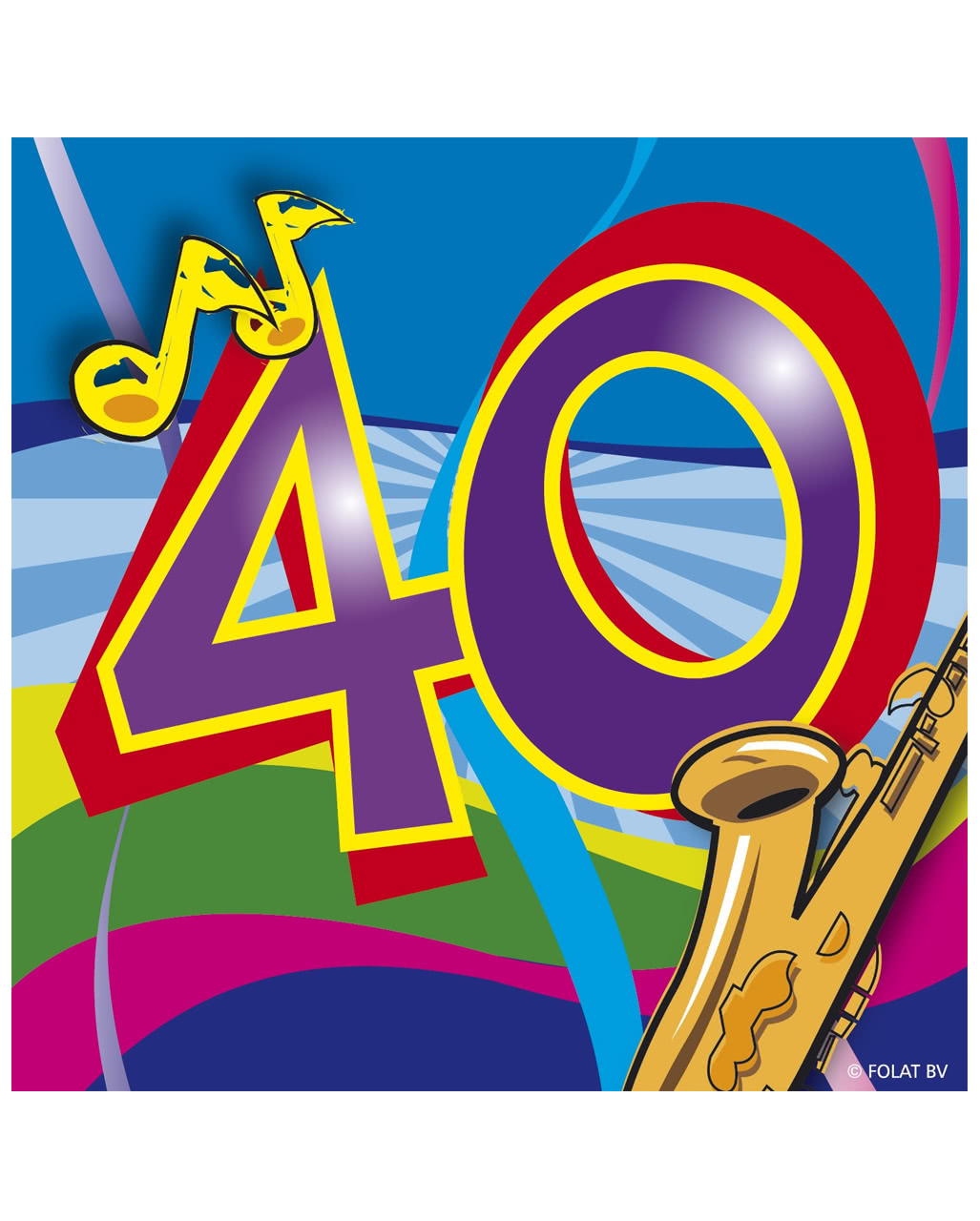 Servietten Swirls 40. Geburtstag ★ ordern