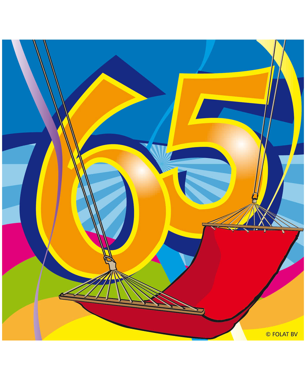 Servietten Swirls 65. Geburtstag ★ ordern