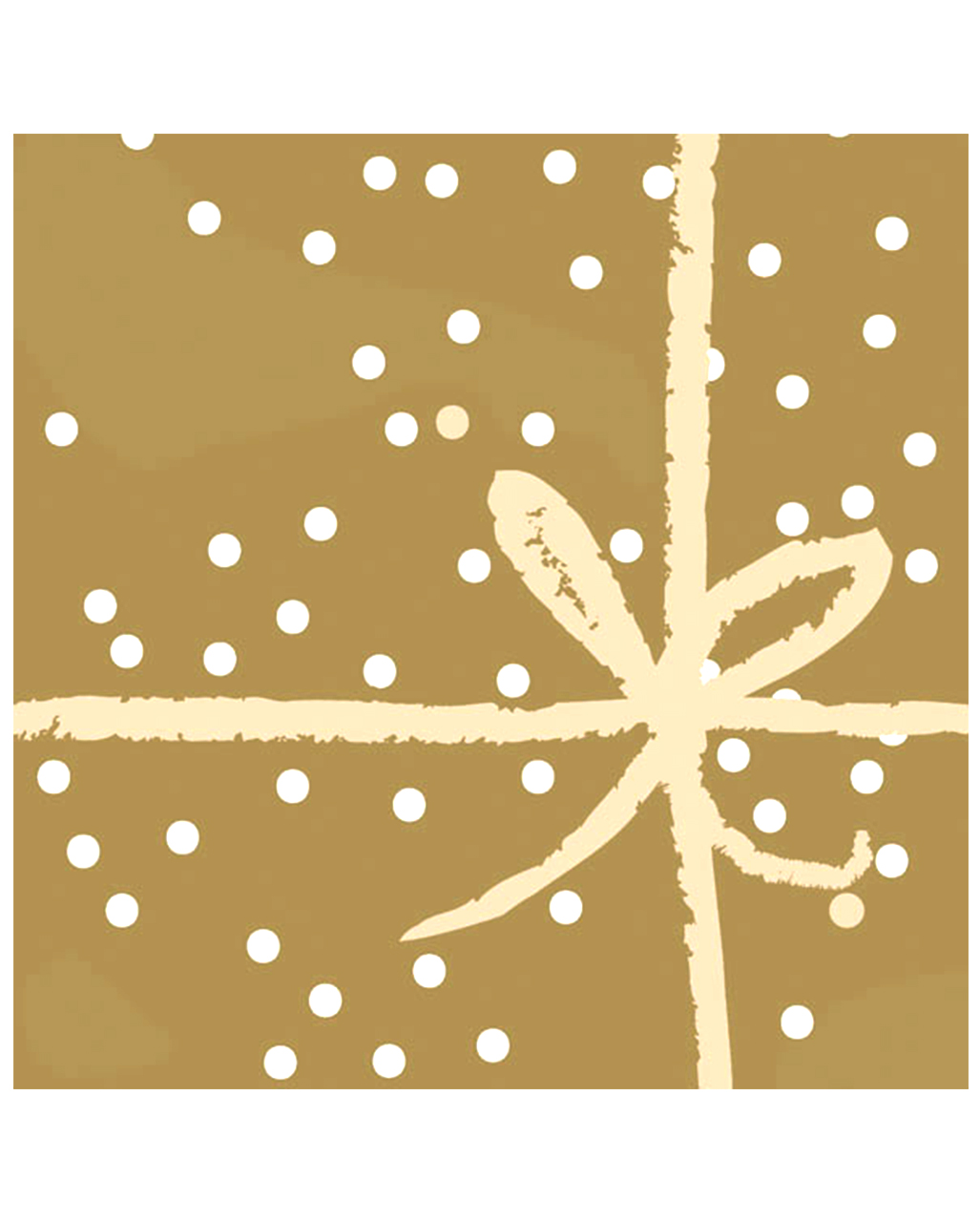 Servietten mit Schleife gold 20 St. als Tischdeko!