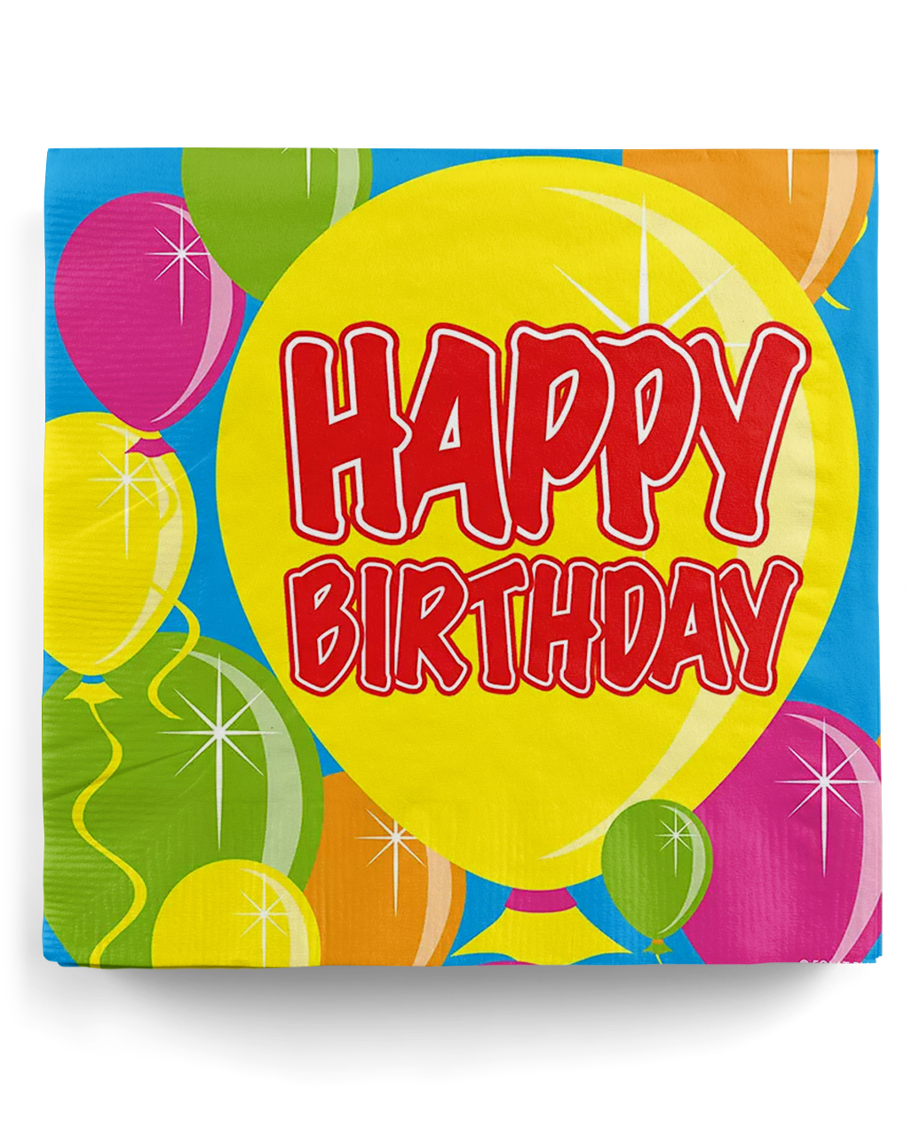 Servietten Ballon Happy Birthday Bunte Einmalservietten