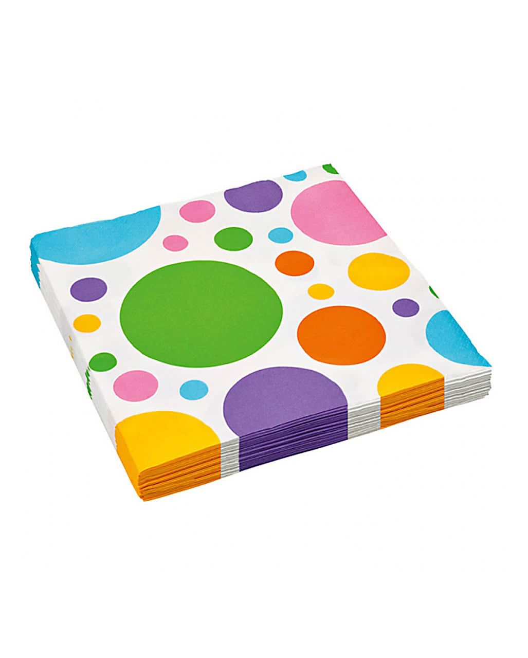Servietten Regenbogen Punkte 20 St. Partydeko
