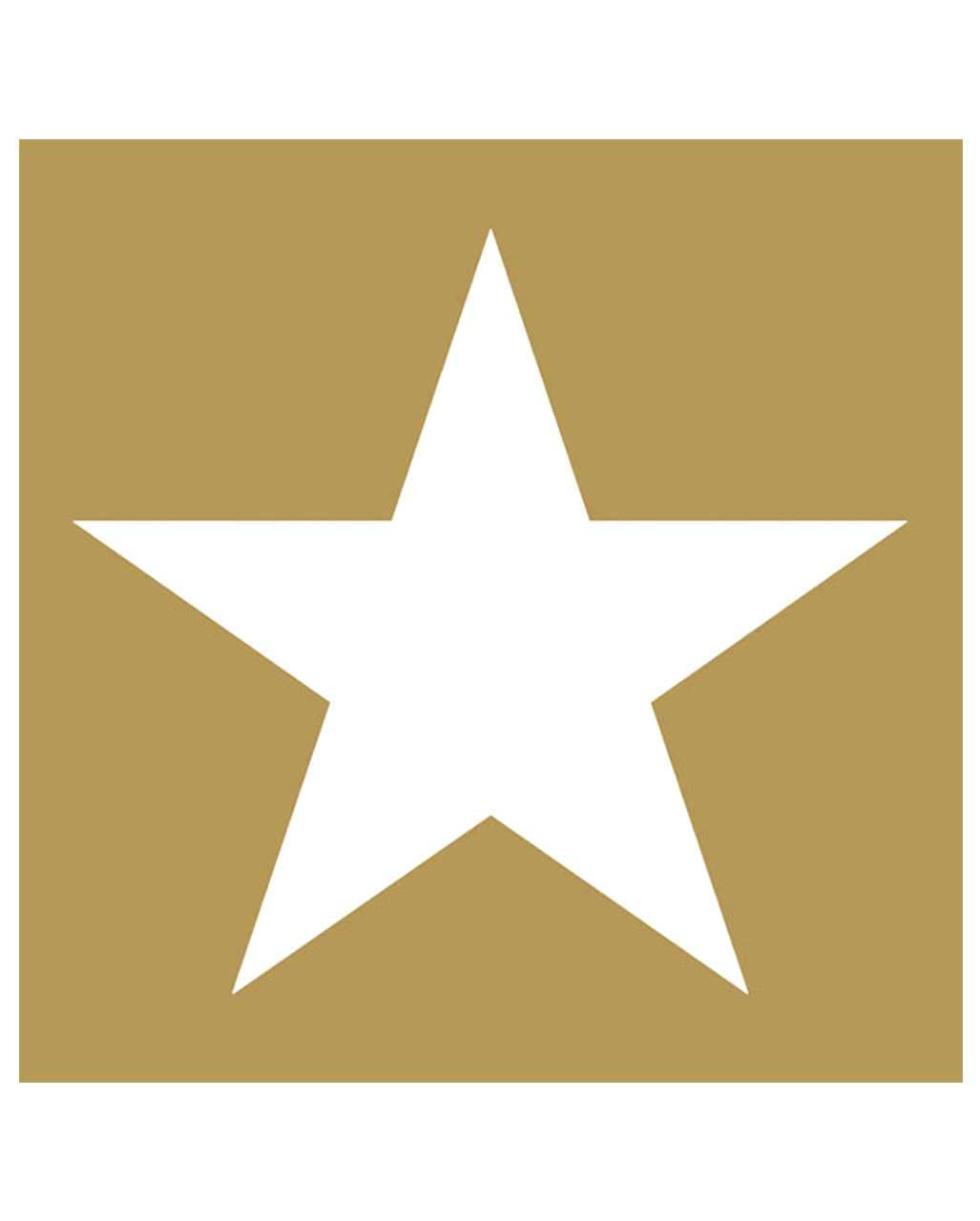 Servietten Stern gold-weiß 20 St.  für Weihnachten
