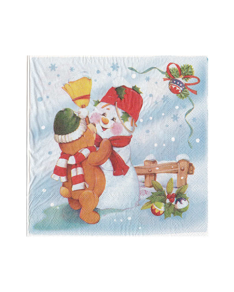 Servietten mit Adventsmotiv   Heitere Tischdeko für Weihnachten