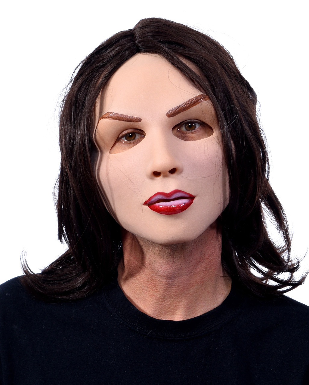 Sexy Brünette Maske Frauen Maske für Cross Dresser