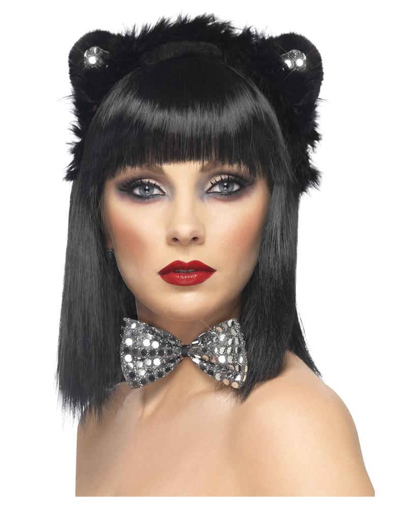 Sexy Katzen Set mit Pailetten Katzenkostümzubehör