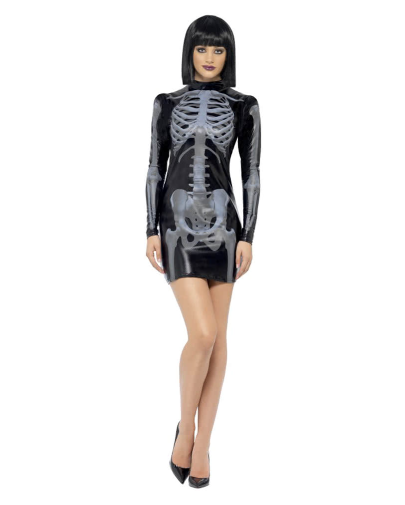 Sexy Skelett Kleid für Halloween M