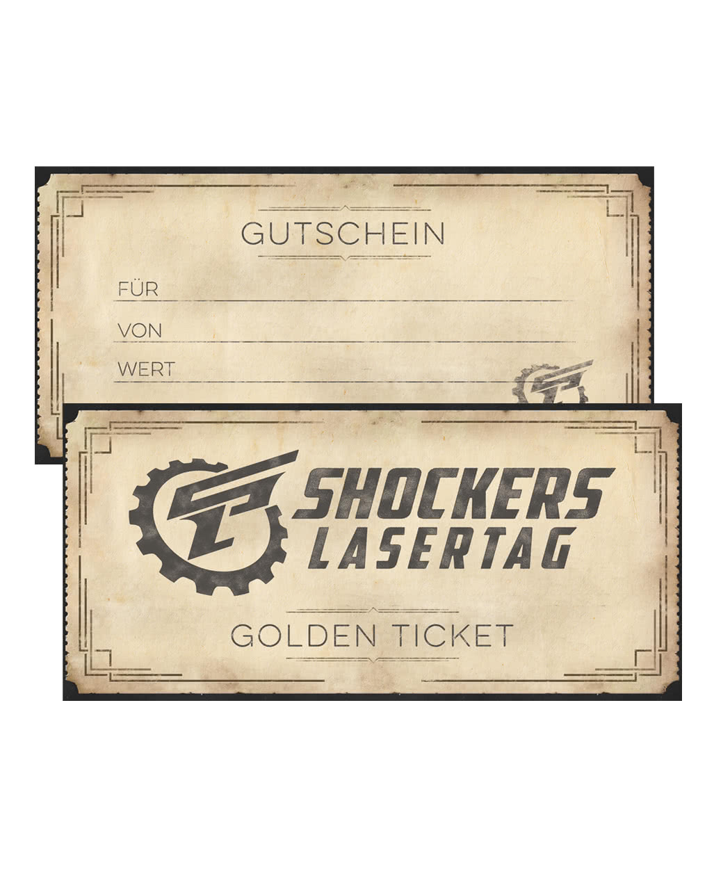 Shockers Lasertag Geschenkgutschein  Fun-Sportart 50€