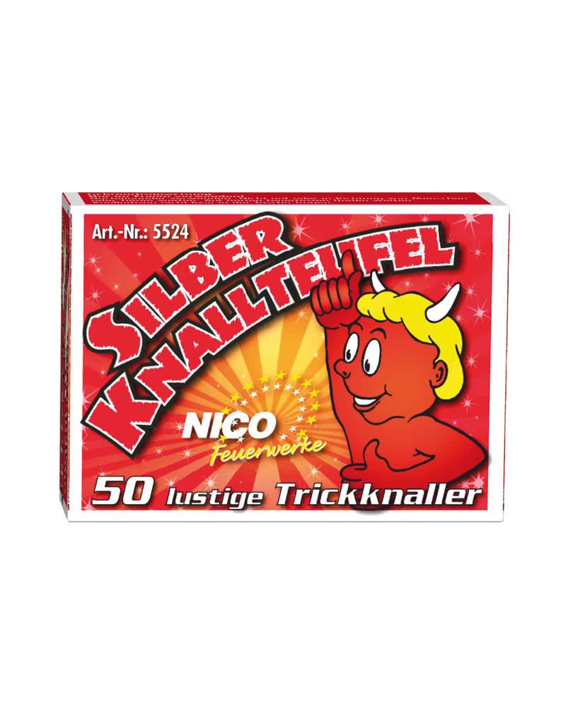 Silber Knallteufel 50 St. Knallerbsen als Scherzartikel
