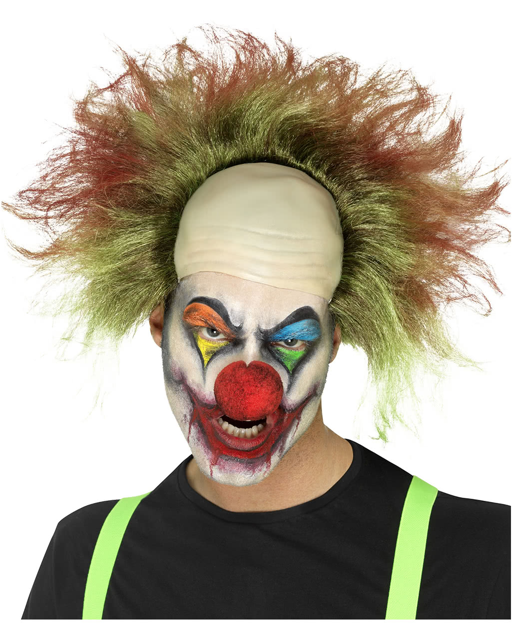Horror Clown Perücke als Halloween Kostümzubehör