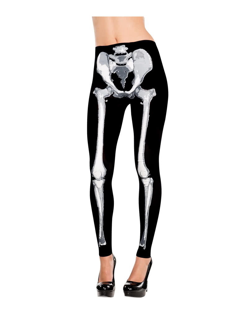 Skeleton Leggings Knochenhose Skelett Outfit