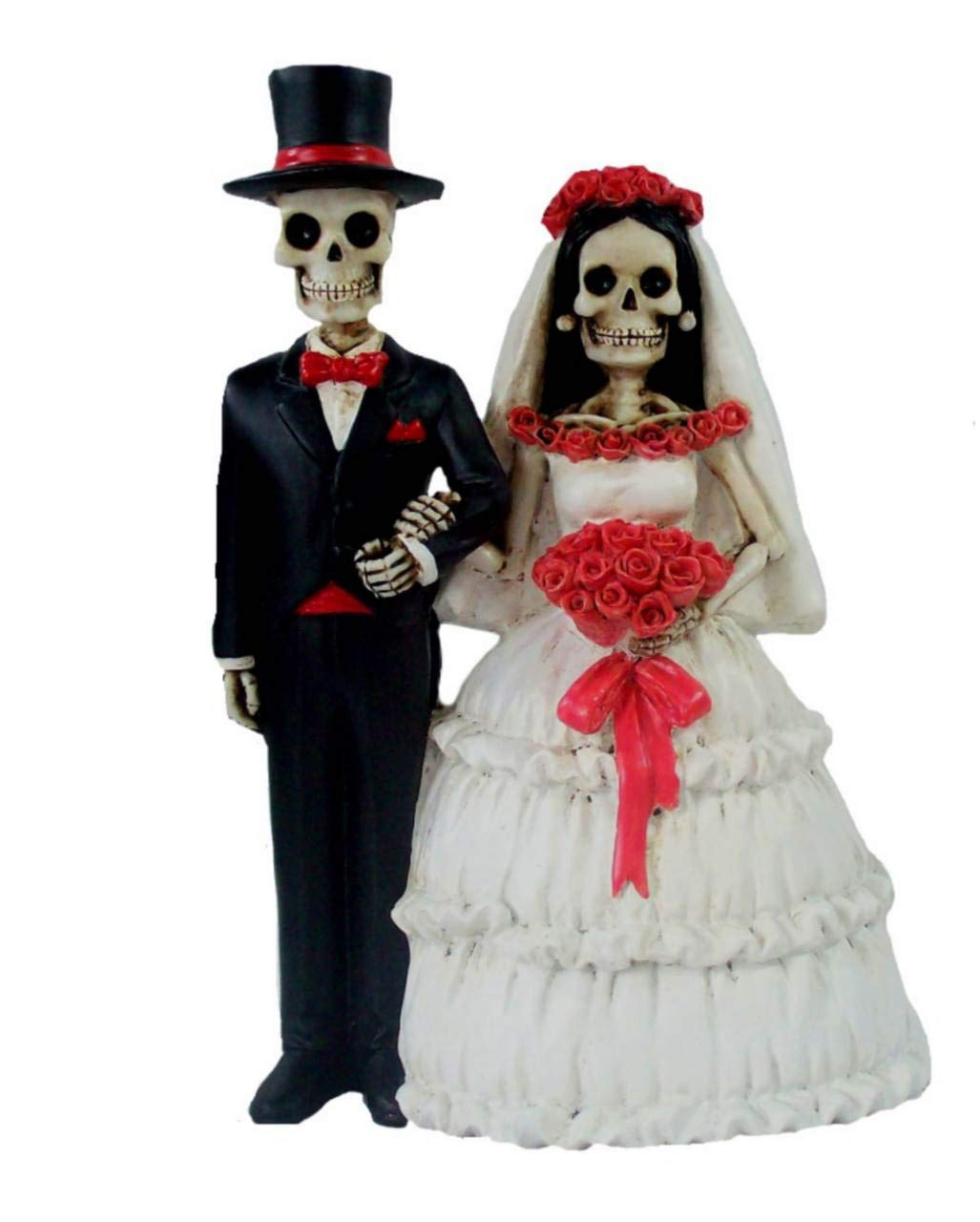Skelett Brautpaar 14 cm Gothic Figuren kaufen