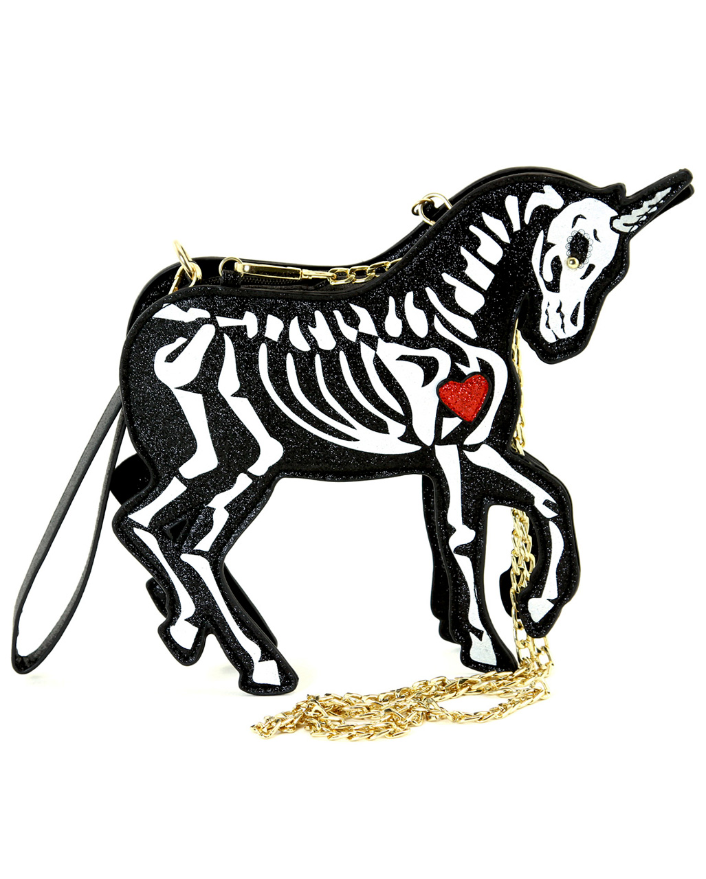 Skelett Einhorn Clutch Umhängetasche für Halloween