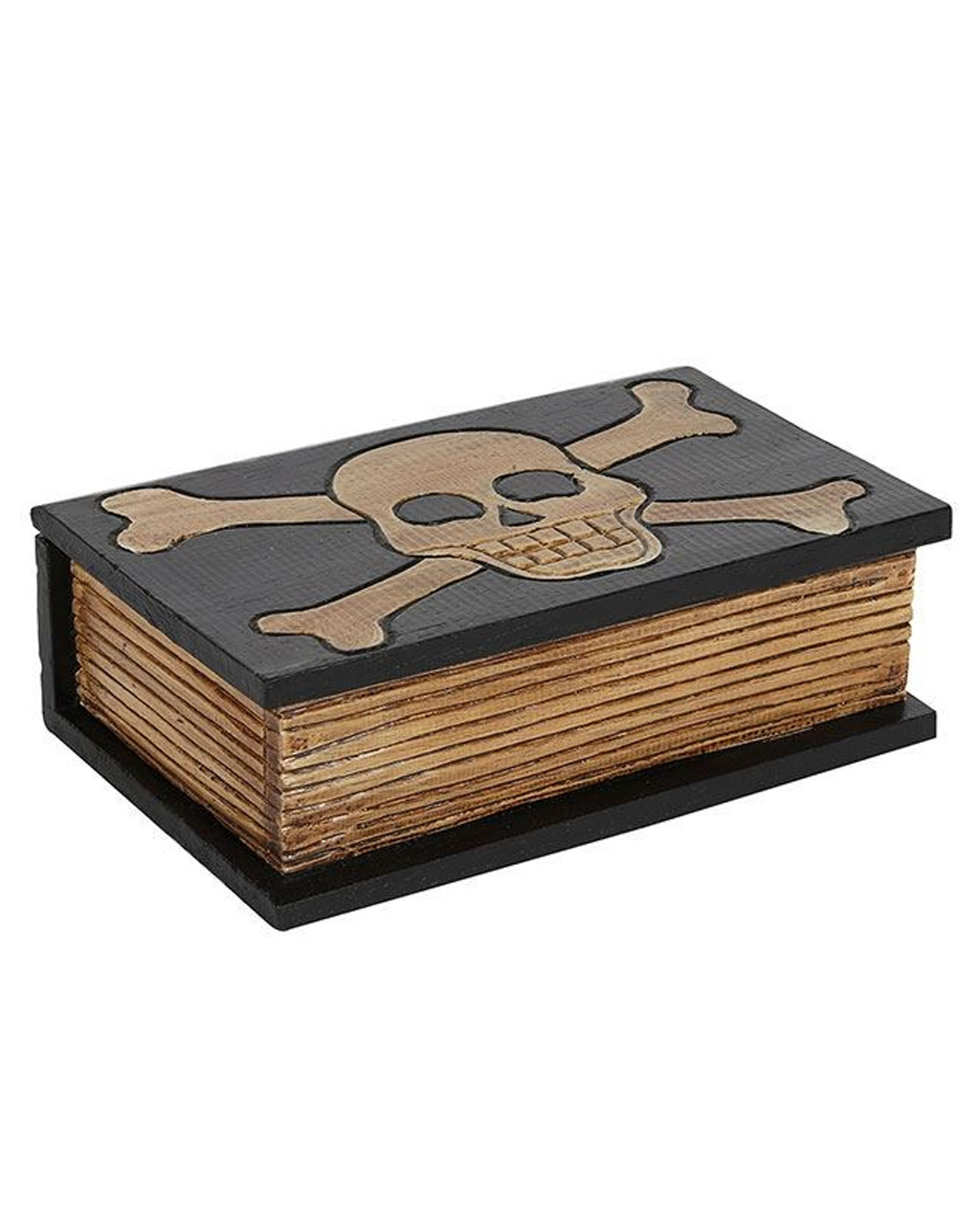 Skull & Cross Bone Holzschatulle als Geschenk & Deko
