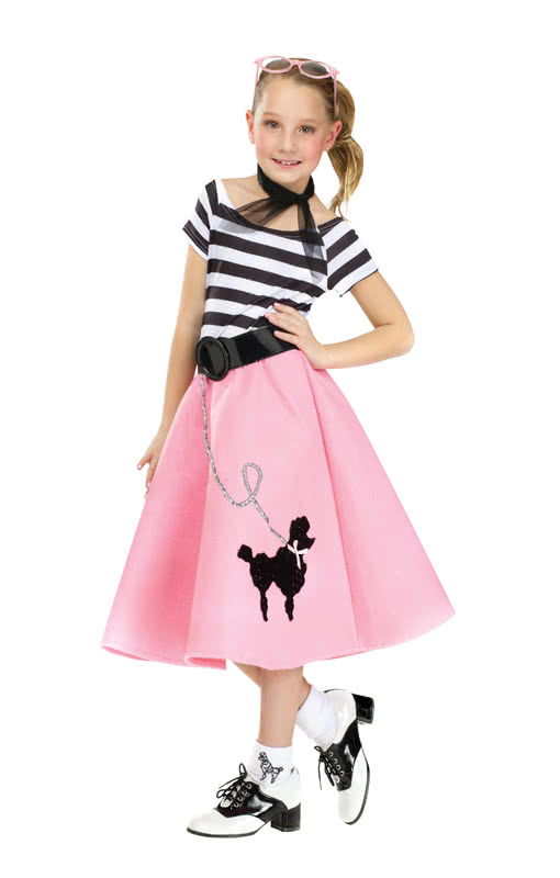 Soda Shop Sweetie Kinderkostüm - Rockn´Roll Kostüme für Mädchen M