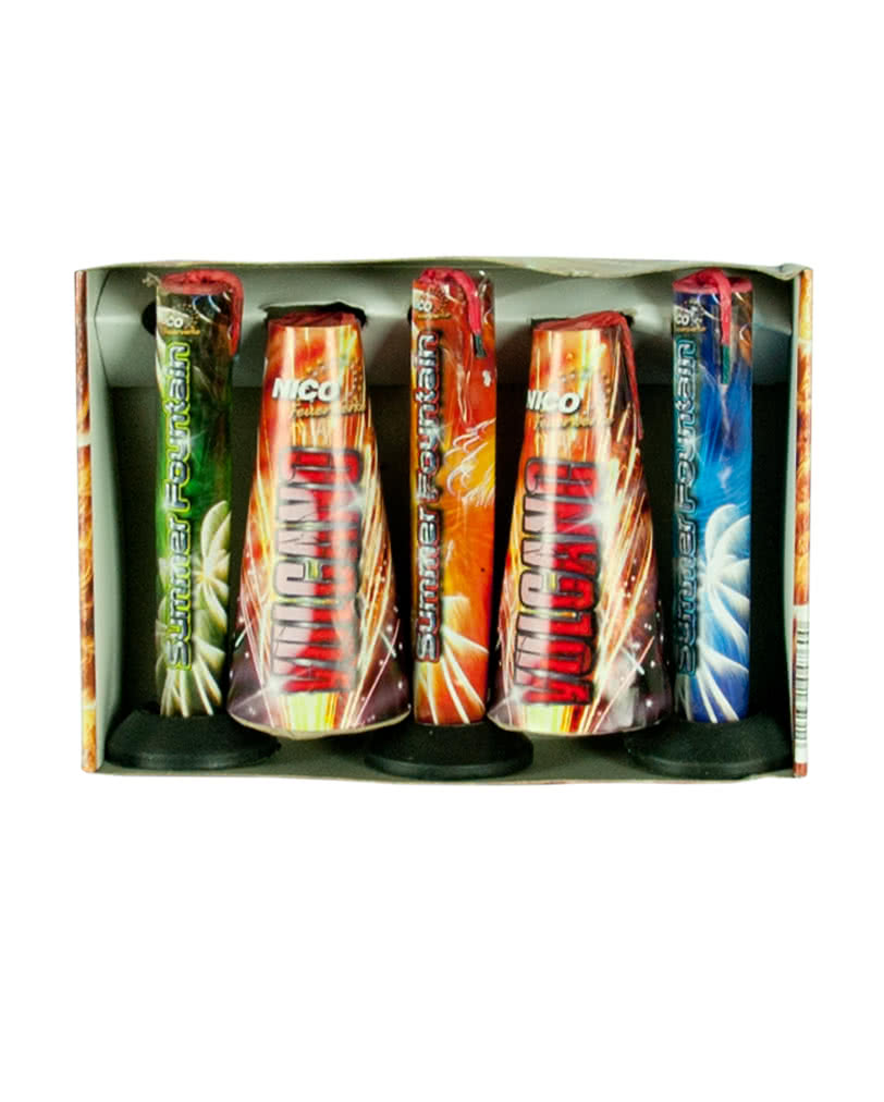 5 tlg. Sommer Fontänen Set Summer Fountains Garten Fontänen