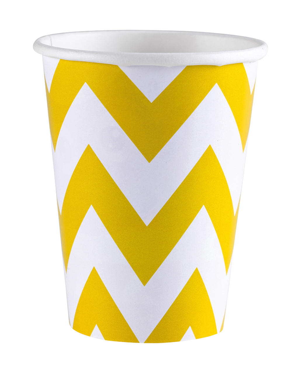 Sommergelbe Zick-Zack Pappecher 8 St. kaufen ✿