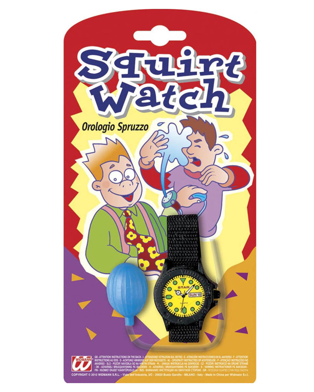 Spritzende Armbanduhr Scherzartikel als Aprilscherz