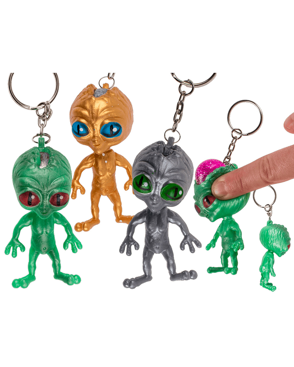 Squeeze Alien Schlüsselanhänger 1 Stück bestellen