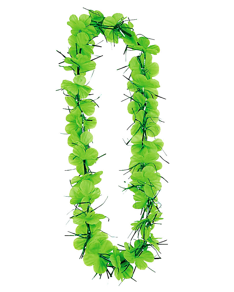 St. Patrick`s Day Blüten Halskette   Grüne Halskette mit Blumen