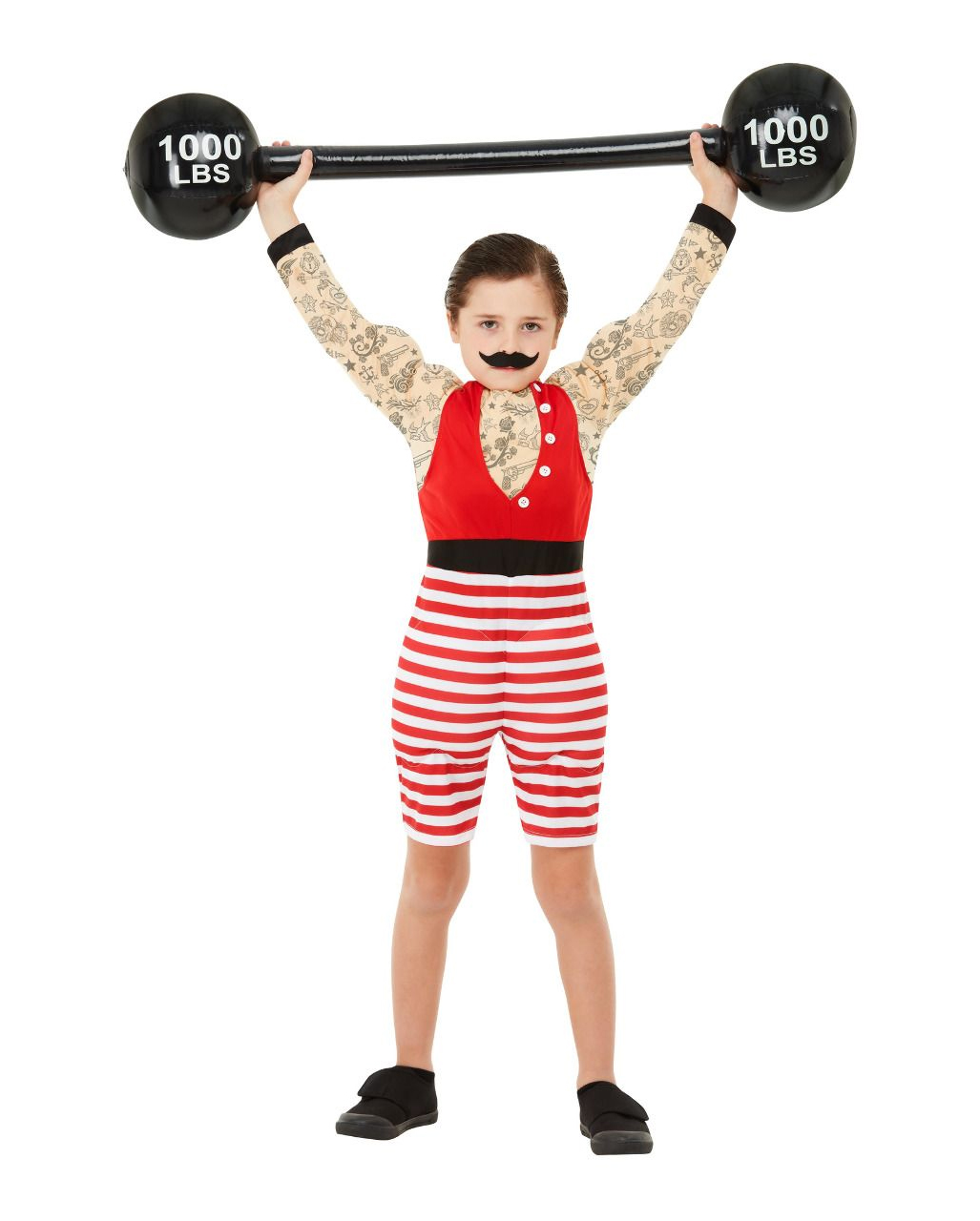 Starker August Vintage Deluxe Kinder Muskel Kostüm ➔ L