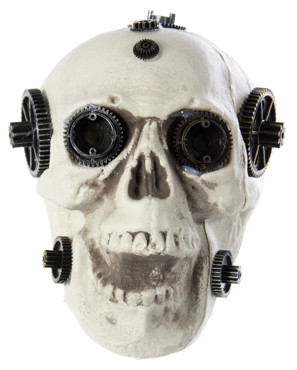 Steampunk Totenschädel als Deko