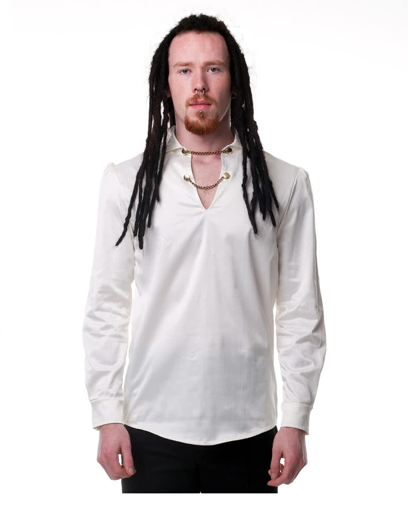 Gothic Männerhemd creme   Männerhemd  Steampunk Mode M