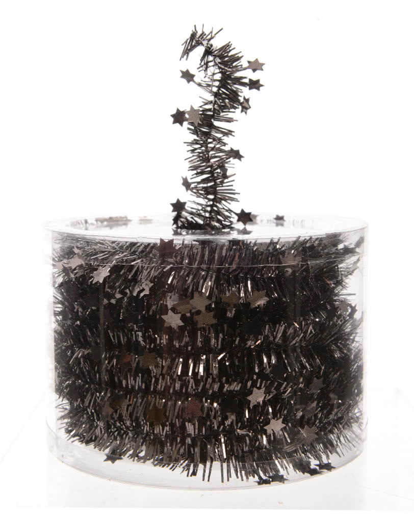 Sterngirlande - Anthrazit  Edle Girlande für Weihnachten