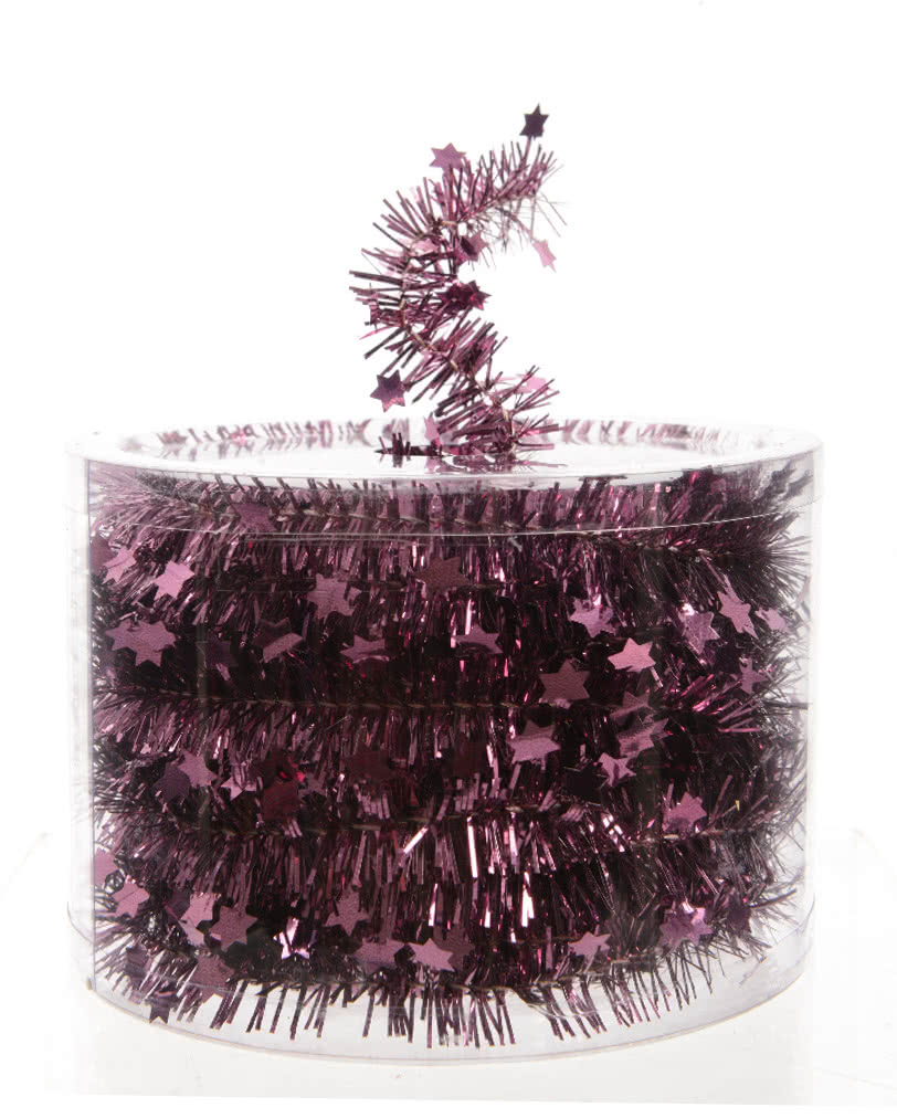 Sterngirlande - Violett Elegante Deko-Girlande in Violett