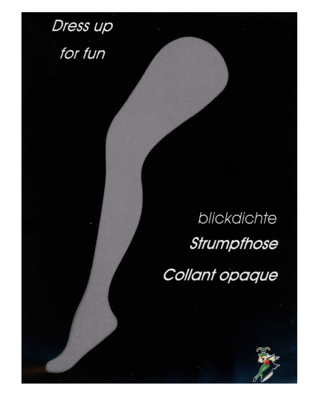 Strumpfhose grau blickdicht L-XL Kostüm-Accessoires